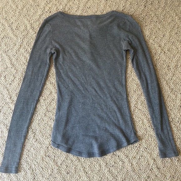 Mossimo tight long sleeve shirt, gray, XS - Picture 2 of 3